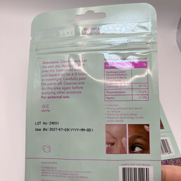 2X Good Molecules Pimple Patches-30 Patches Each & Moisturizer 7ml-Samples-NEW - Picture 3 of 4